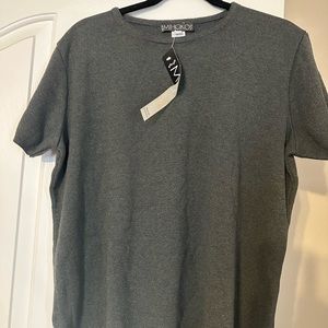 NWT Charcoal gray Knit shirt blouse